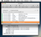 DropDMG Window: Log Detail Drawer