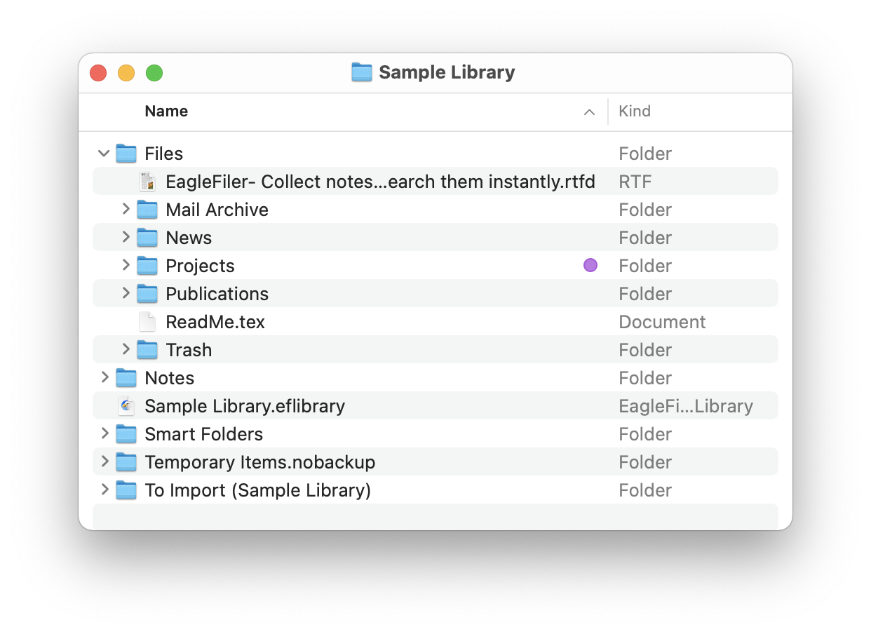 library in finder