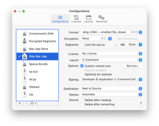 Preferences: Configurations