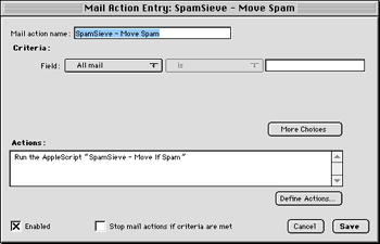 how to use spamsieve