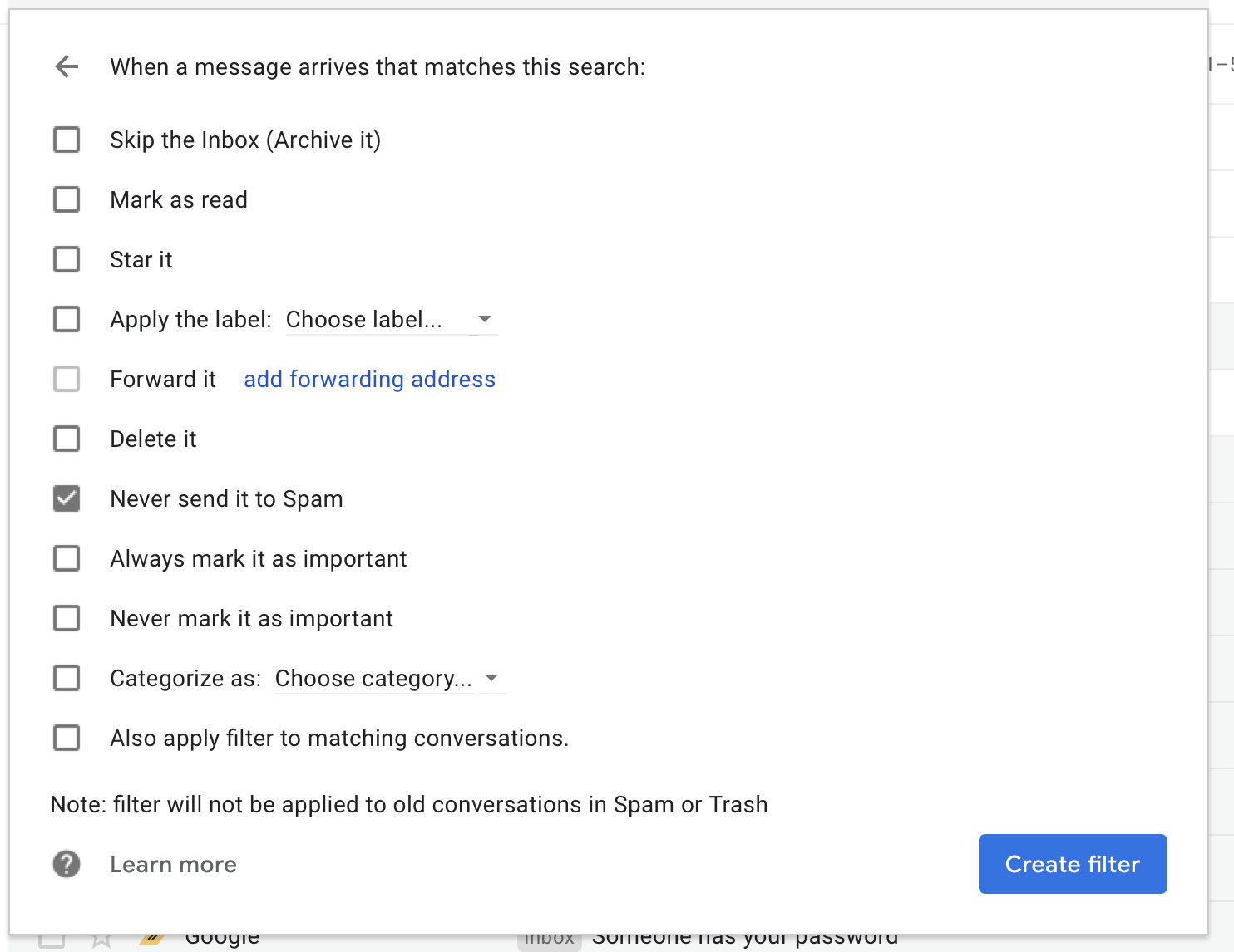 gmail spam filter 3