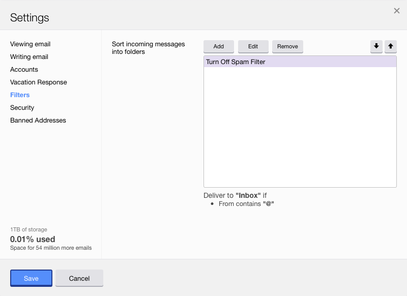 Spamsieve Manual Turning Off The Yahoo Mail Spam Filter