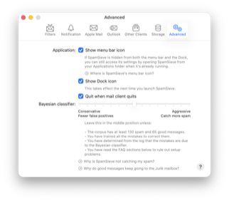 Settings: Advanced