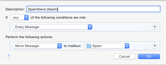 Airmail Spamsieve