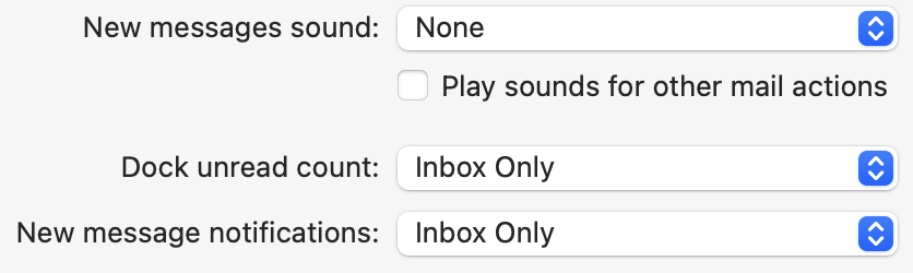 apple mail settings notifications