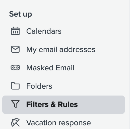 fastmail settings