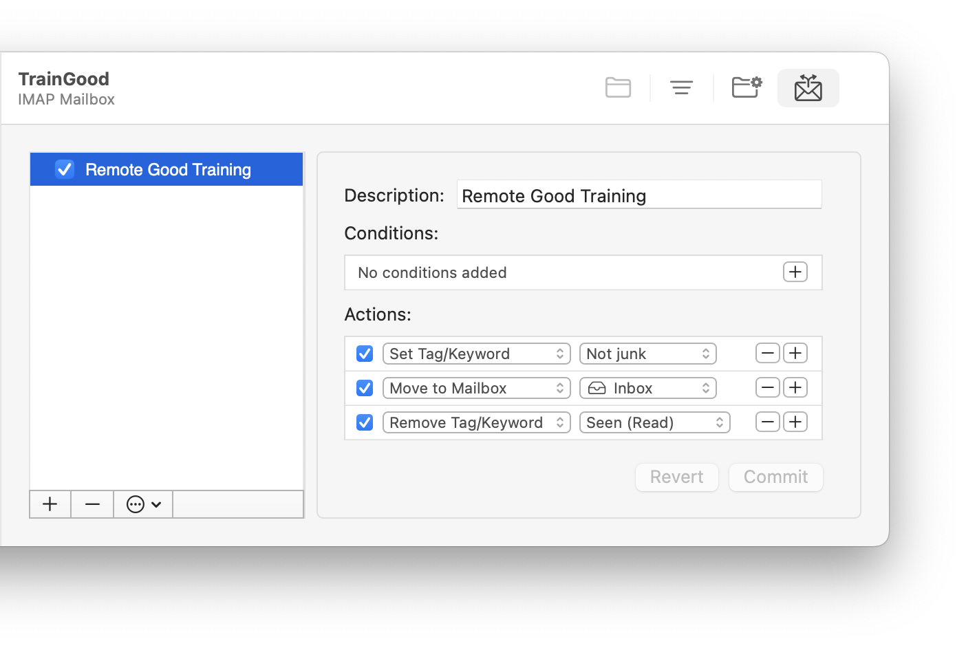 mailmate remote train good experimental