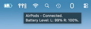 See multiple Bluetooth devices at once, including their battery levels.